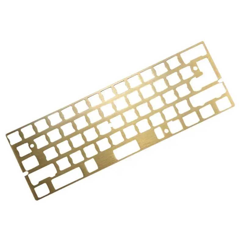 652F Brass Brush Finish Positioning Board Plate Plate-Mounted for GH60 PCB GK61