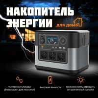 LVYUAN Portable Power Station 500W Energy Station Fast Charge1200 Watt 1008Wh 220V Solar Power Generator for Camping Home Backup