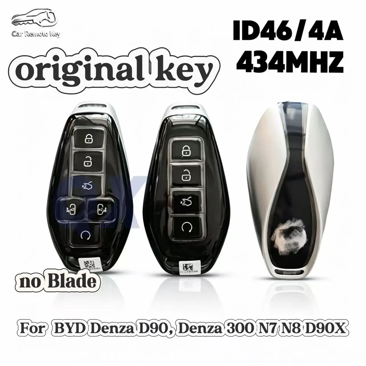 Original Smart Remote Key, Compatible with 2025 Denza D9, New Energy Models N7/N8, 3/4/500 Series