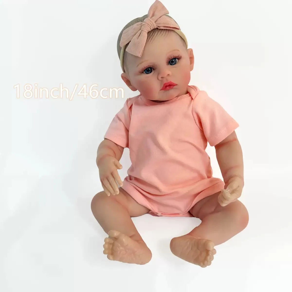 Lifereborn New Trends 17'' Finished Reborn Doll Meadow Full Silicone Vinyl Newborn Toy For Girls Child's Gifts