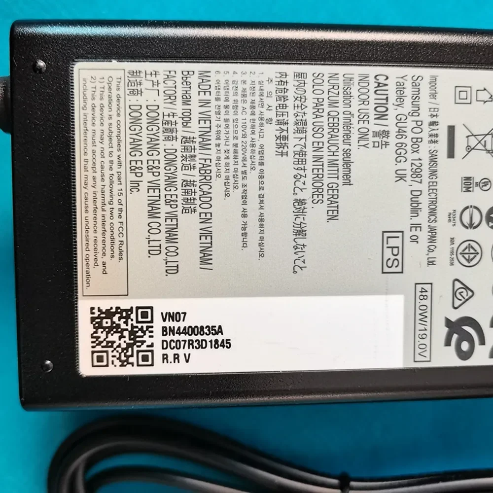 BN44-00835A อะแดปเตอร์แปลงไฟ ac/ad สำหรับจอมอนิเตอร์2.53A 48W 19V เหมาะกับ UN32K4100AG UN32M4500AF UN32K4100AF ชิ้นส่วนทีวี A4819_FDY