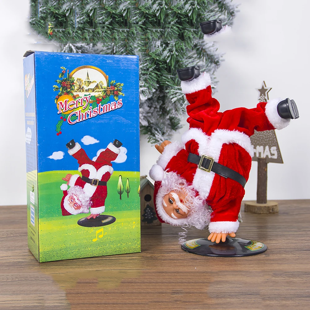 

Dancing Santa Toy Statue Christmas Decorations Musical Christmas Figurine nament Figurine Gifts Kids Home Office