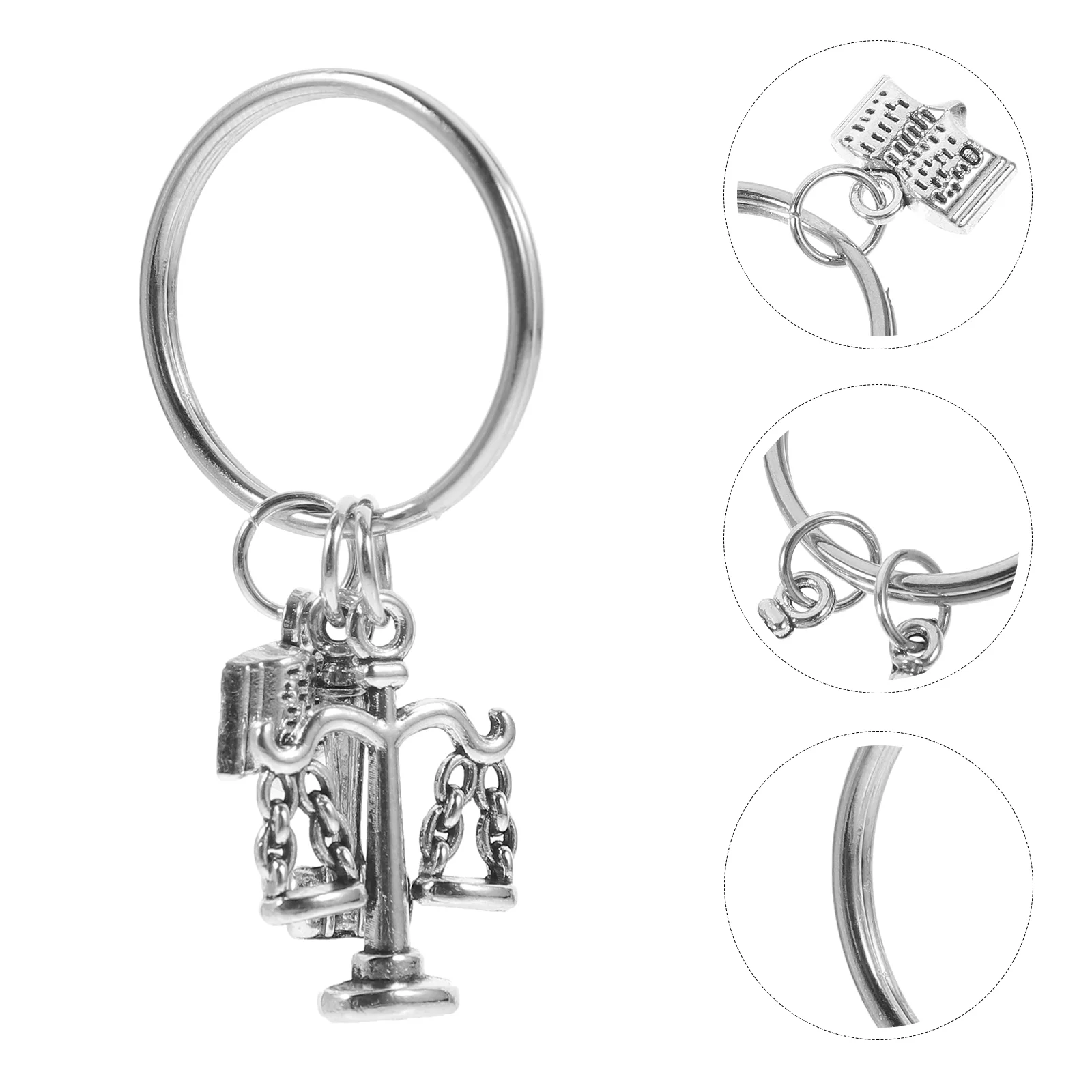 

Creative Lawyer Keychain Unique Justice Scale Book Hammer Charm Cute Zinc Alloy Backpack nament Fob Small Lightweight Multi