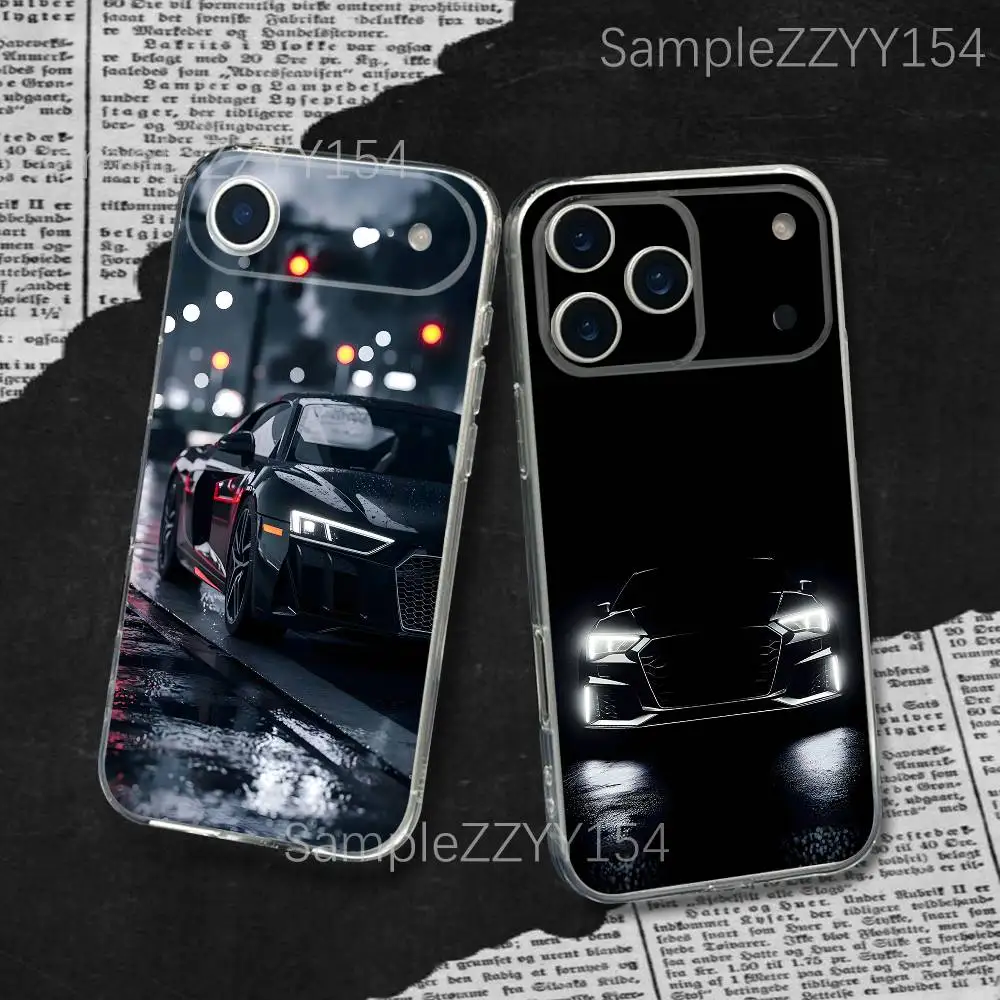 

Sport Car A-AudiS Phone Case For iPhone 17,16,15,14,13,12,11 Pro,Max,Plus,X,XS,XR,SE4,E Mini Transparent Soft Cover