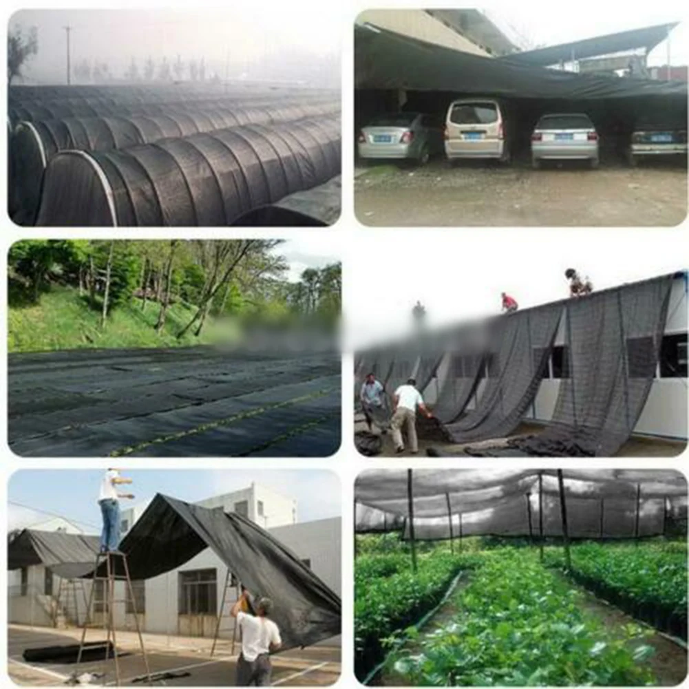 

Outdoor Black Shade Cloth 90% UV Blocker Suitable for Pavilions Playgrounds and Pools Made of Eco Friendly PE Material