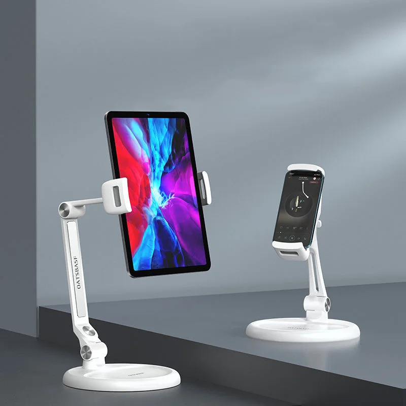 Phone Holder Adjustable Long Arm Mount for 5-13 Inch Desk Tablet Stnad for iPhone iPad Mini Air Pro 12.9 Xiaomi Mipad Surface Go