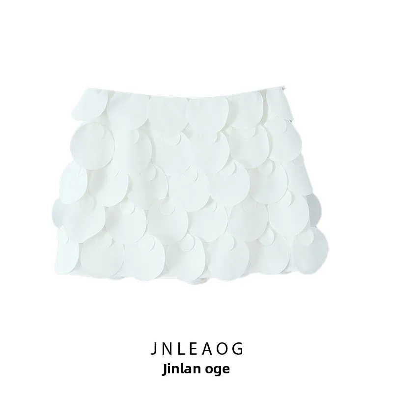 Faionable – jupe ronde décorative faite à la main pour femmes, pantalon taille haute en Fiber de Polyester, jupe gâteau d'été décontractée Dr