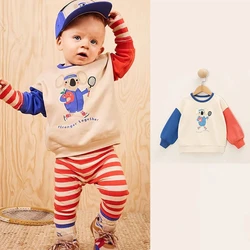 EnkeliBB Baby Boys Fashion Jumper Fall Clother For Baby Boys Cotton Toddler Unisex Autumn Outfits