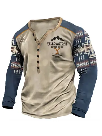 Vintage Men's T Shirt Long Sleeve Top Street Tees Usa Route 66 Letter Graphic 3d Print T-Shirt Fall Oversized Loose Clothing 5xl