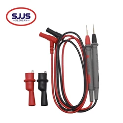 【2PCS】10A 20A/1000V Digital Multimeter Test Leads Probe Silicone Cable To 2mm Interface Test Clamp Universal Test Cable