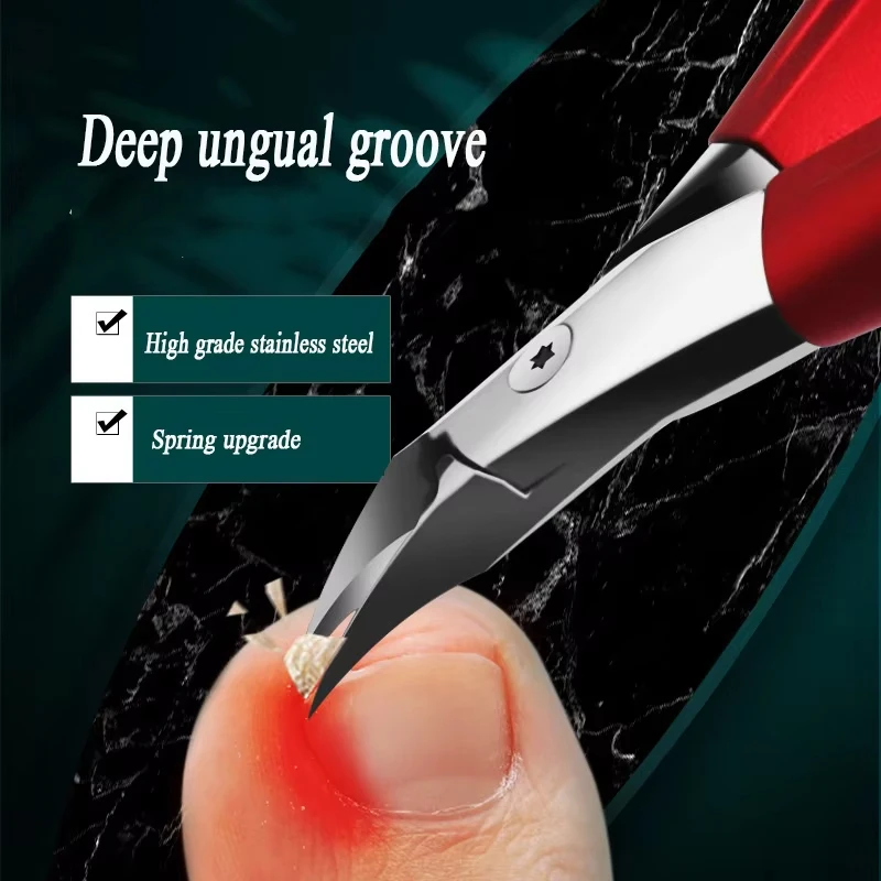 1PCS Nail Clippers Toenail Clippers for Thick Nails for Seniors with Curve Diagonal Blade for Ingrown Nails Effortlessly Toe view 6