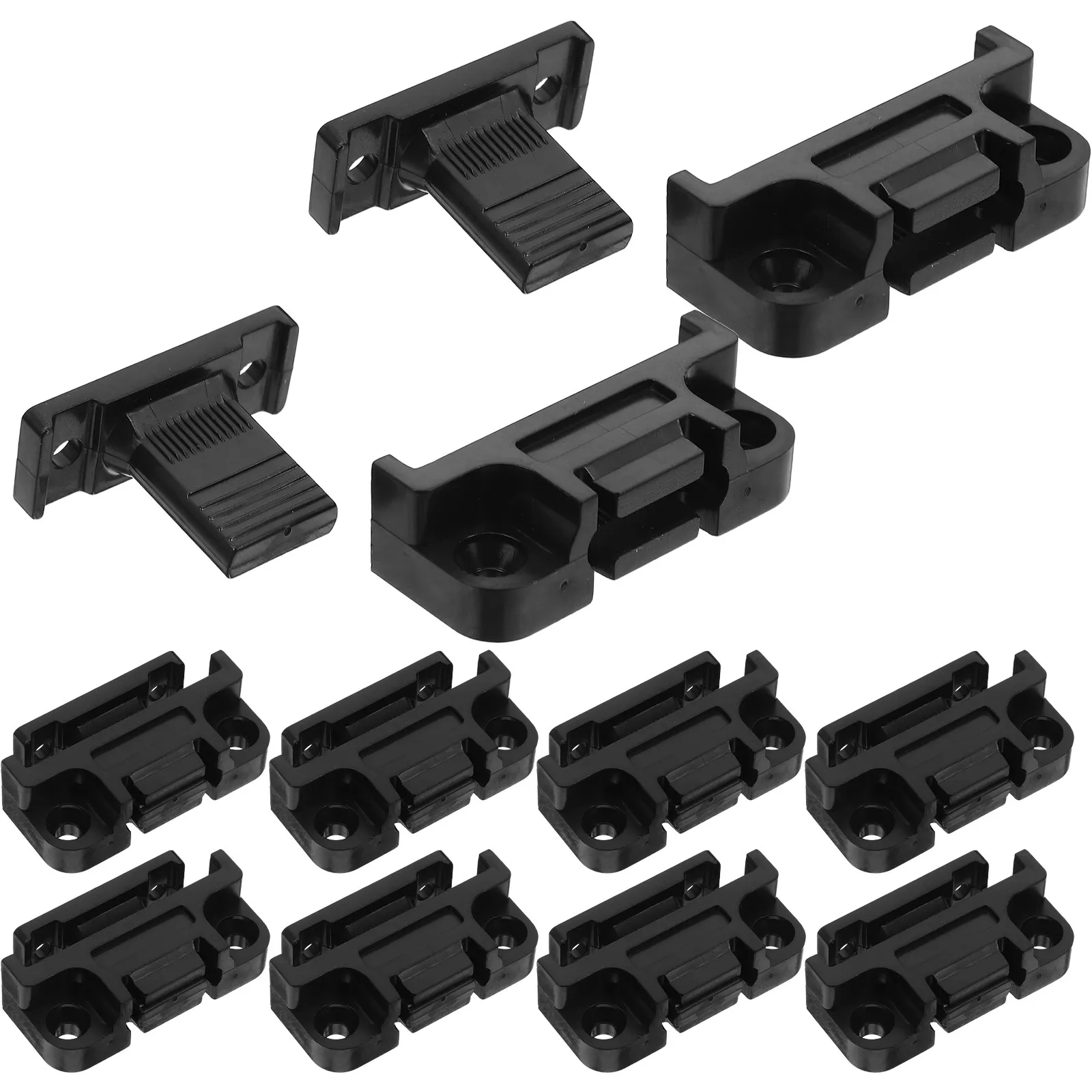 10Pcs Furniture Panel Connectors Push-in Clips Strong ABS Cabinet Joining Fixings for Kitchen Shelf Countertop Mounting Fast