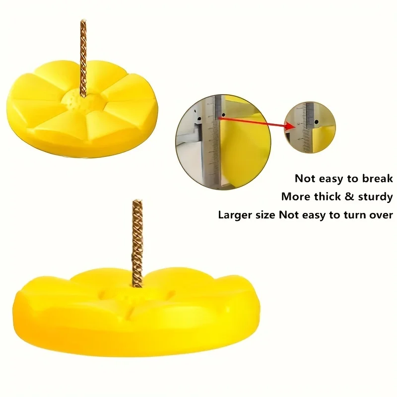 Altalena circolare 3 in 1 con stelo di scimmia, altalena per bambini, altalena circolare in plastica per interni ed esterni