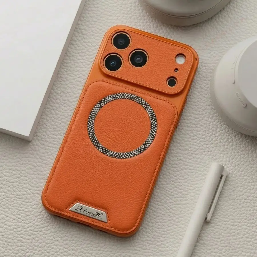 New Shockproof Magnetic Leather Phone Case For iPhone 15 14 