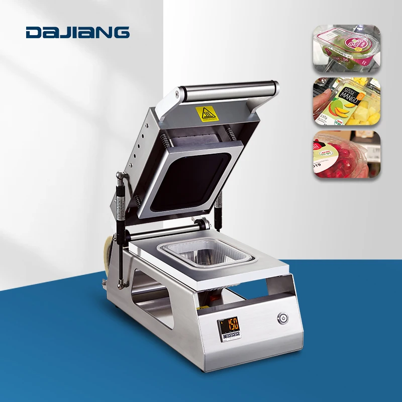 Custom Food Manual Tray Sealer Sealing Machine, Tray Sealer For Meat Fresh Fruit Vegetable Fast Packing