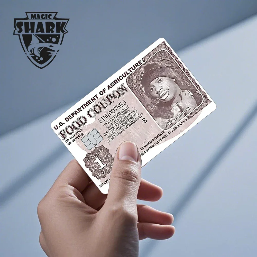 ماجيك شارك المكسيكي اكسبرس قسيمة الطعام الجمجمة غطاء الجلد ملصق فيلم لبطاقة الائتمان الصغيرة الكبيرة لا رقاقة الخصم