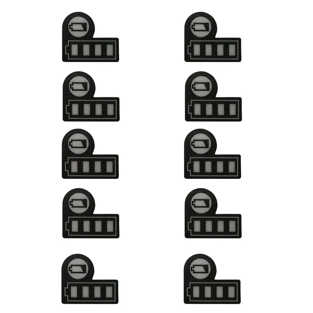 Imagem -04 - Etiqueta Indicadora de Nível de Bateria Etiqueta de Luz de Capacidade de Bateria Decalque de Botão Makita Bl1830 Bl1430 Bateria de Lítio 18v 10 Pcs