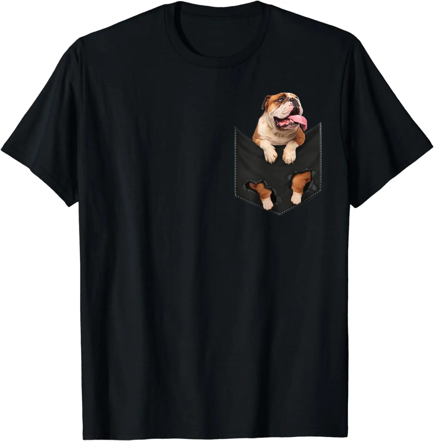 

Funny english bulldog in Your Pocket for Dogs Lovers T-Shirt