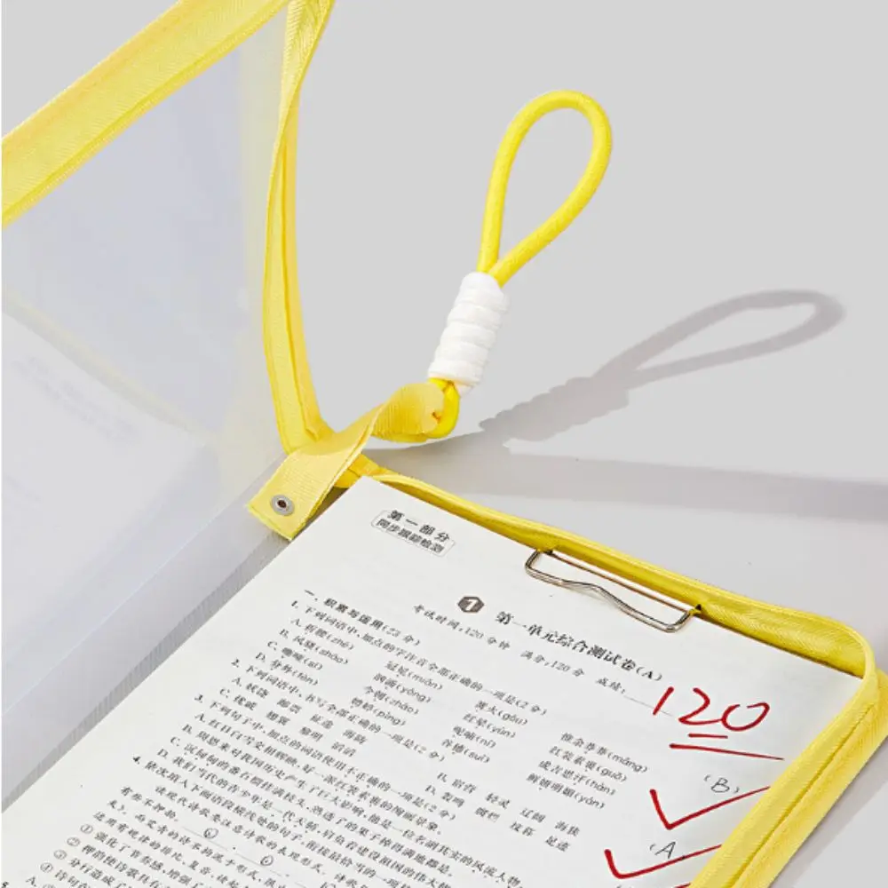 

New A4 Zipper File Bag Large Capacity Transparent Storage Organizer Bag Multifunction Space Saving File Folder Bags