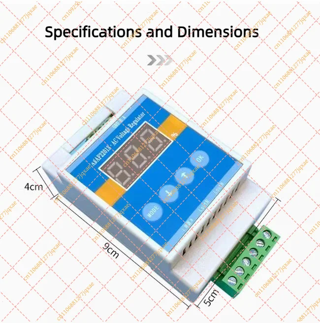 RS485 AC 110V/220V Thyristor Voltage Regulator PLC Communication Dimming Motor Speed Control Manual Mode
