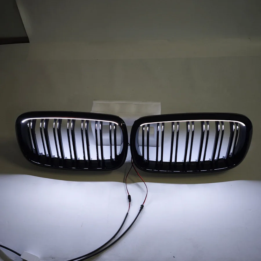 Front Grille For BMW X5 F15 2014-2018 Interior grille with built-in glowing LED double-line style replacement installation PC