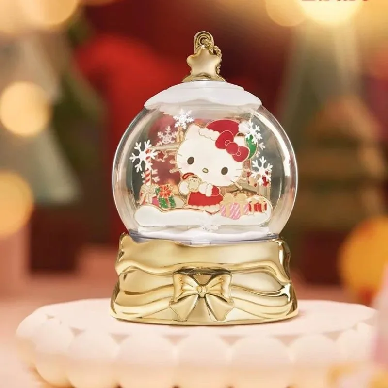 MINISO SANRIO 헬로 키티 쿠로미 마이 멜로디 시나모롤 폼폼푸린 포차코 만화 크리스마스 소원 공 크리스탈 볼 신제품