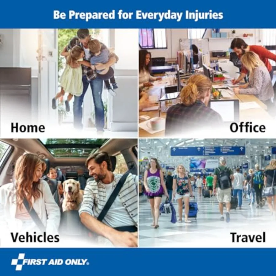 救急用品のみ 299点入り 多目的緊急救急キット 家庭 オフィス 車 アパート 寮 キャンプ 旅行に便利なコンパ