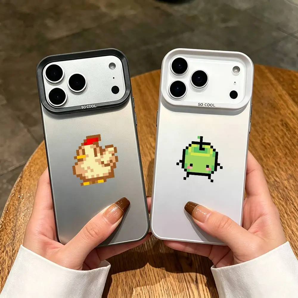 Popular Game S-Stardew Valley Phone Case For iPhone 17,16,15,14,13,12,11 Plus,Pro Max,XS,Colored Silver Plated Inside Cover