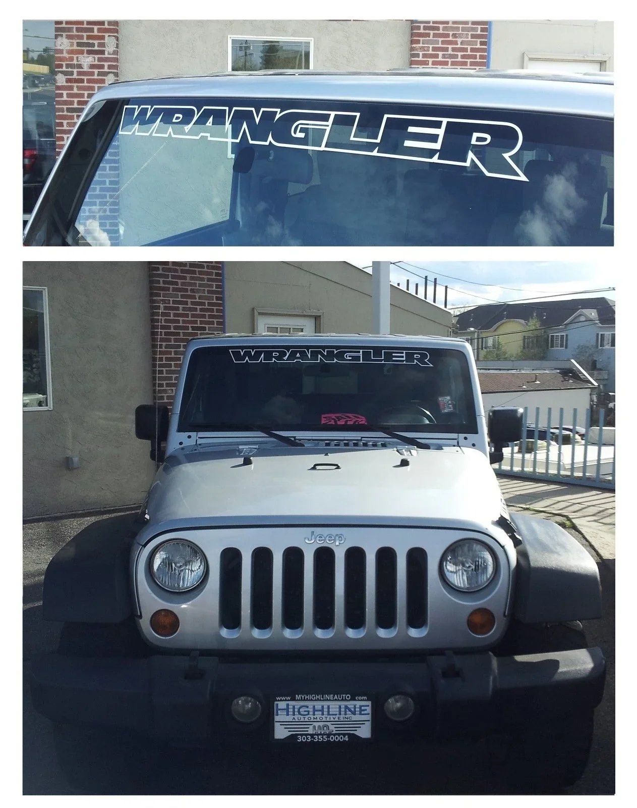 

Car Styling Sticker Automobile Large Vinyl Body Front Windshield Window Decals for WRANGLER CONTOUR