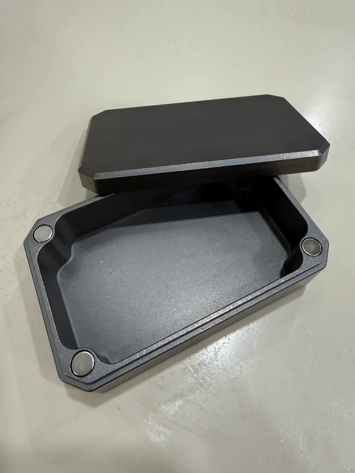 Titanium Alloy EDC Container, Waterproof Sealed Storage Case, Portable Outdoor Pill Box, Fishing Lure Tackle Box, Bird Feed Pot