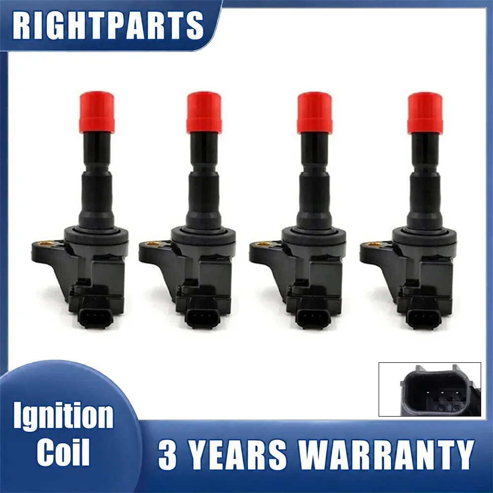 4pcs 30520-RBO-003 New Ignition Coils For Honda 1.5L UF581 2007 2008 City CRZ UF626 C1578 30520RB0S01 CM11-116