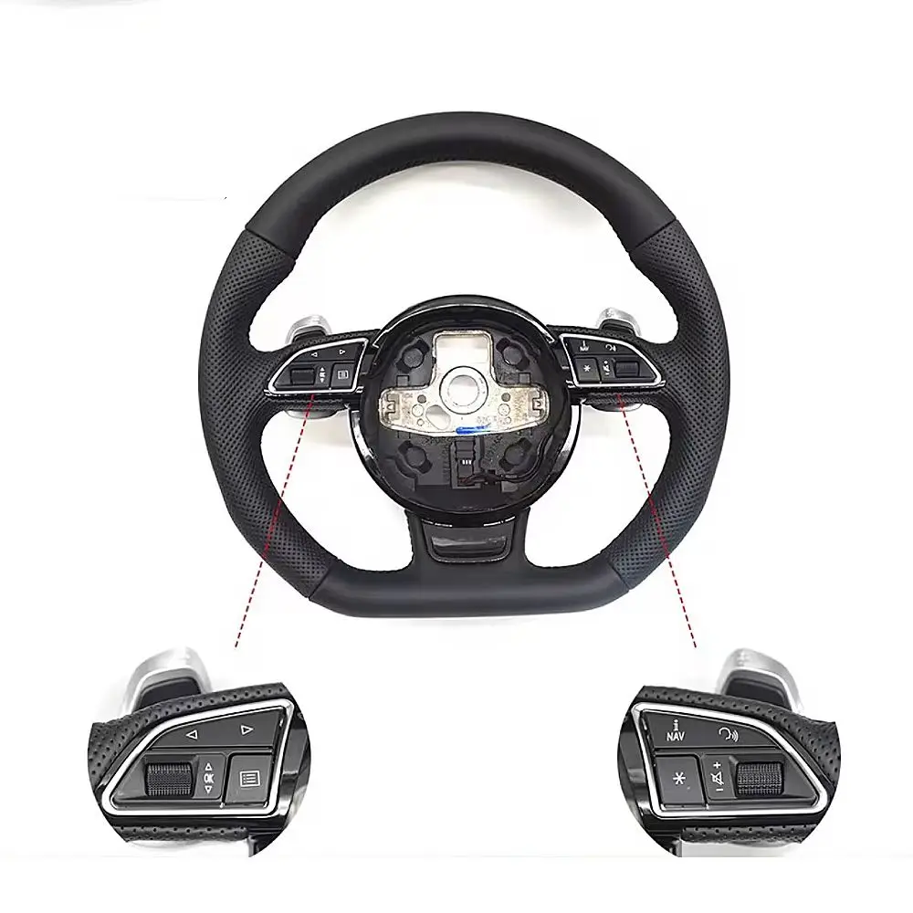 For Audi A3 A4 B8 A6 C7 Multi-Function Steering Wheel Assemble With Paddle