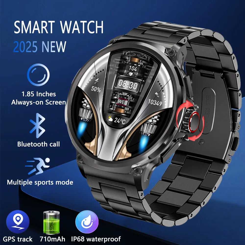 

New 1.85 HD Screen For Samsung Galaxy Watch 6 Smartwatch 710mAh Health Monitor Men's Sports Modes Bluetooth Call Smart Watch