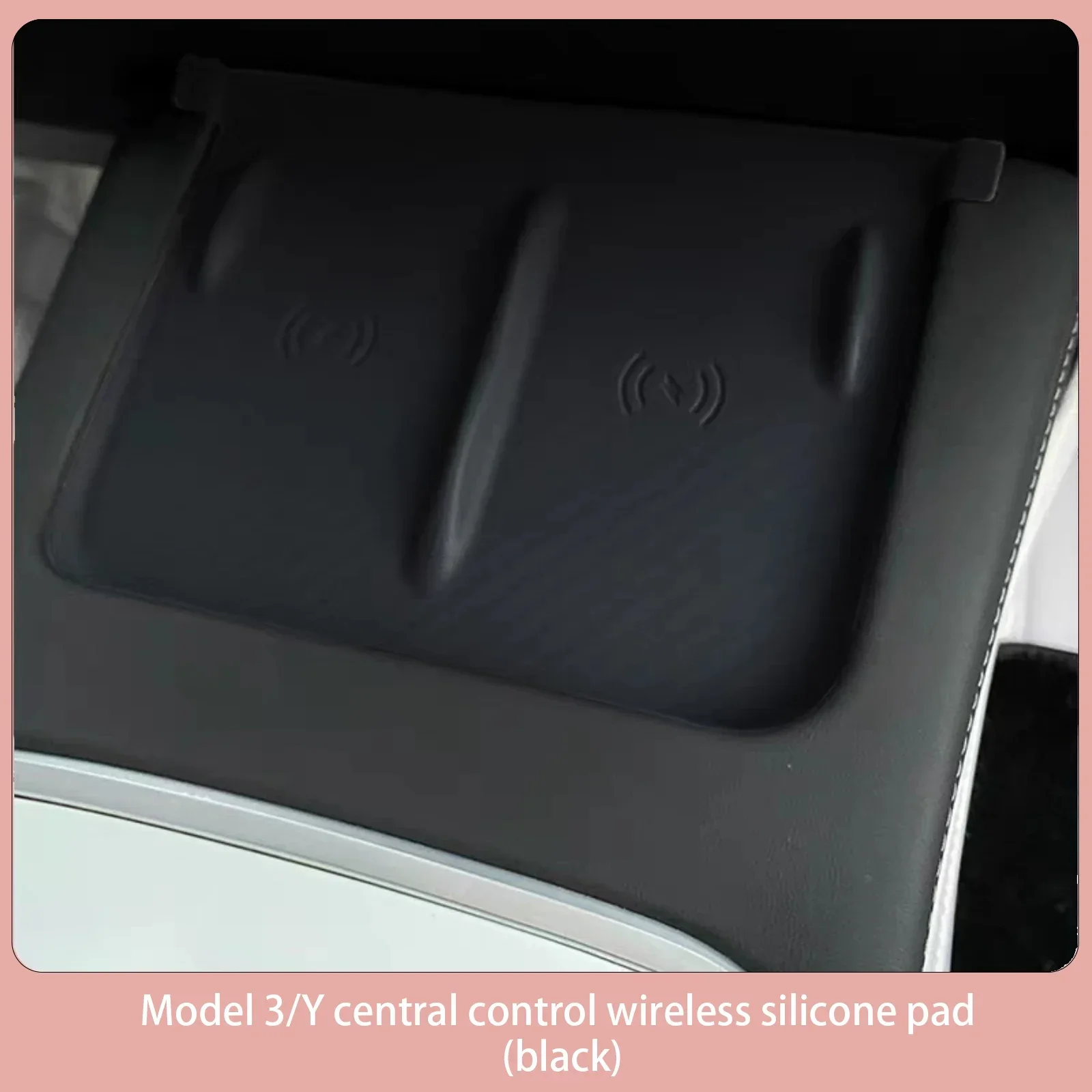 For Tesla Model 3 Model Y Center Control Console Wireless Charger Anti-Skid Silicone Cover Mat Interior Cars Accessories