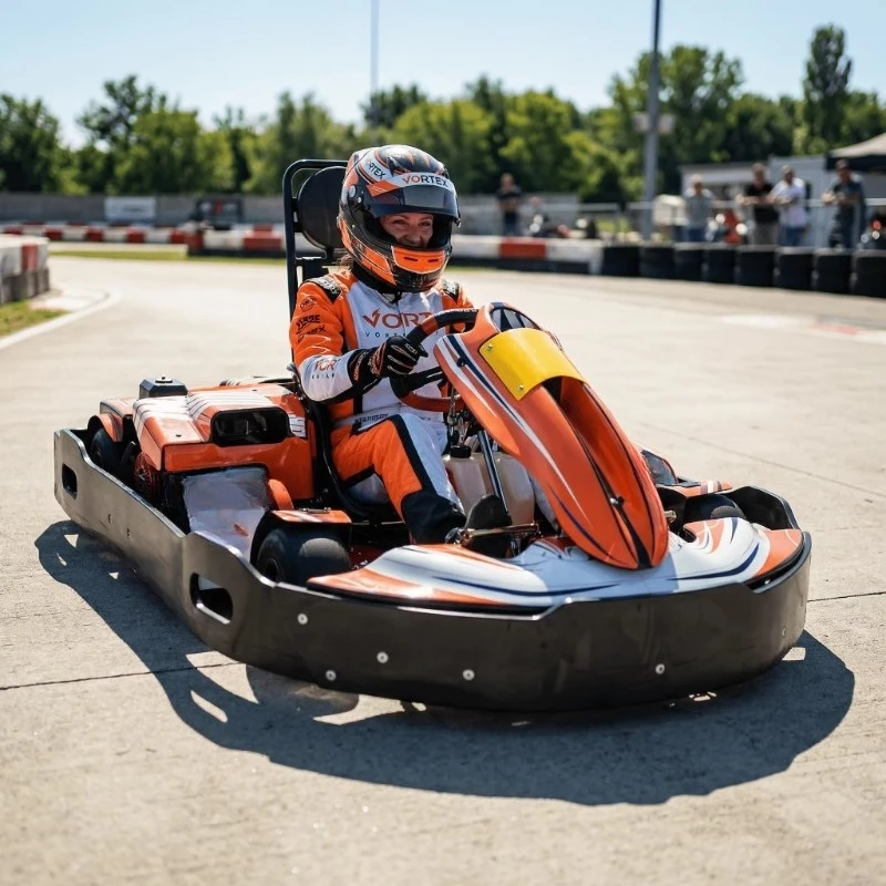 200cc Gas Powered Go Karts for Adults Vortkart Professional Racing Kart Single Seater Kart for Competition Track
