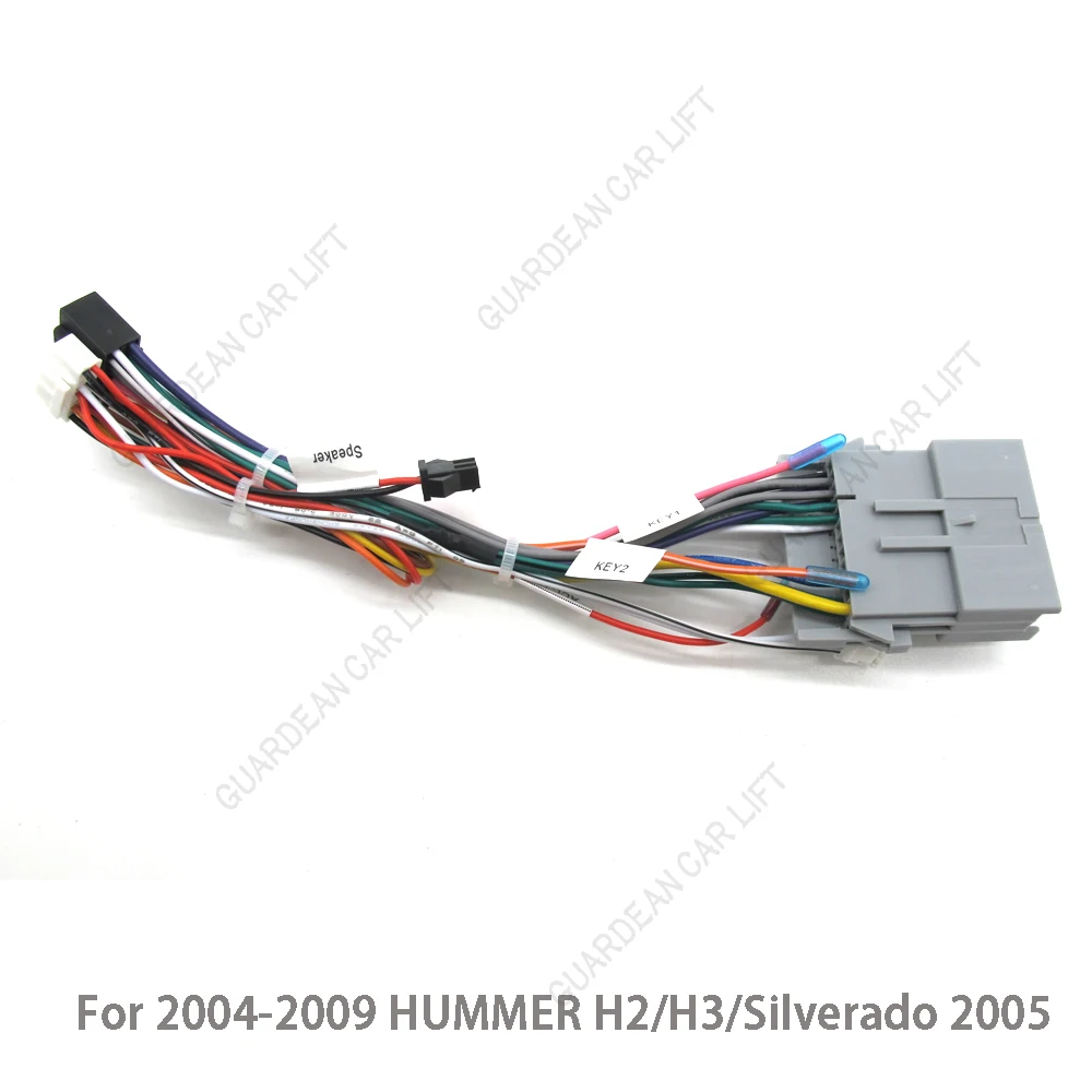16Pin Car Radio Wiring Harness Adapter With CANBUS Decoder For 2004-2009 HUMMER H2/H3/Silverado 2005 Android Navigation Plug