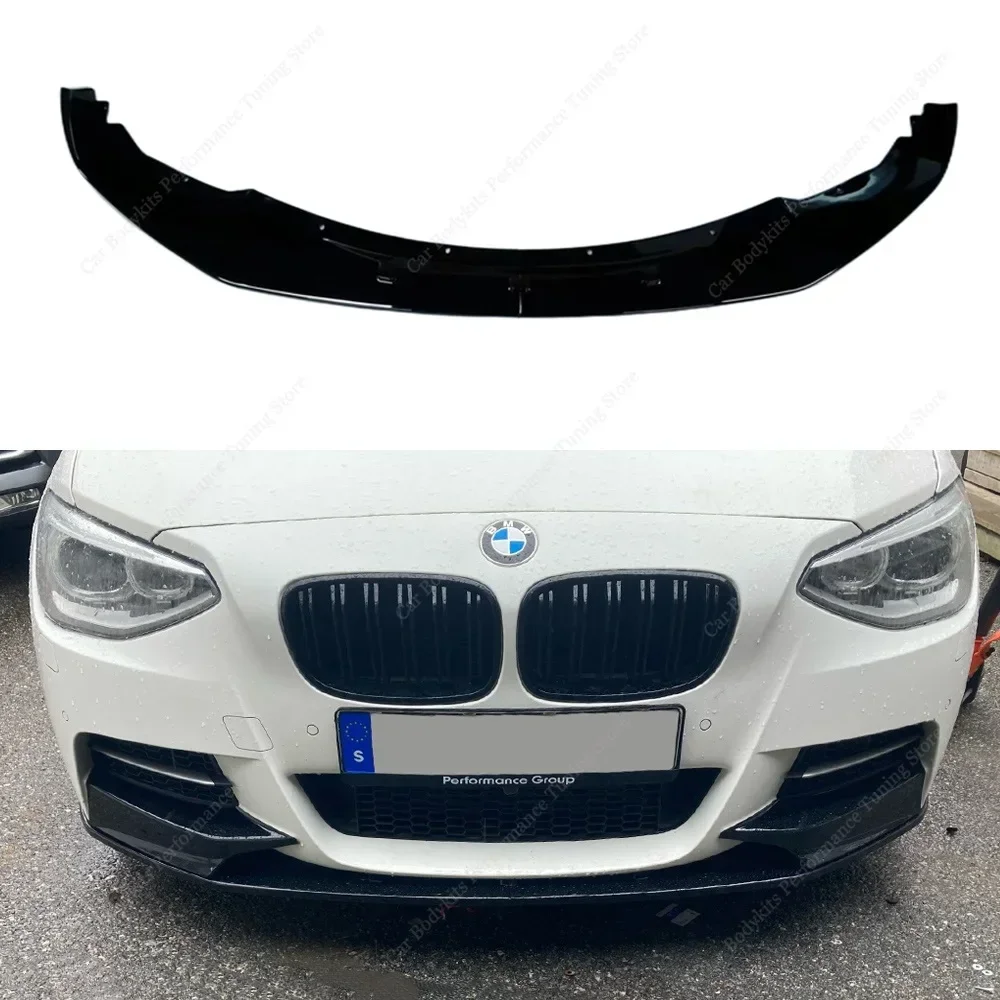 

For Bmw F20 F21 Front Bumper Lip Spoiler Splitter Diffuser 1 Series 118i 120d 120i M135i M Pack 2011-2015 Pre-Lci Bodykit Tuning
