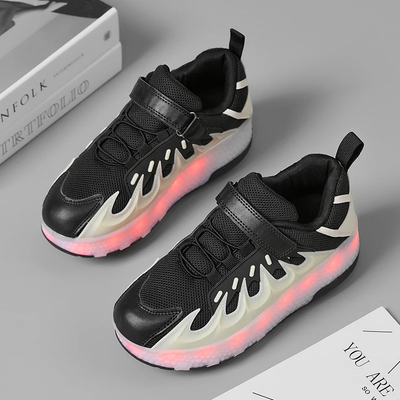 

New Kids' Viral Heelys: Summer 4-Wheel Detachable (Girls), 2-Wheel (Boys) – Student Transformable Shoes with Wheels