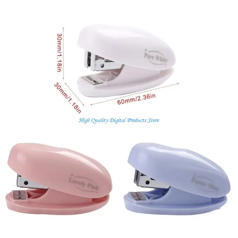 u2je 스테이플러 귀여운 스테이플러 작은 스테이플러 학생 문구 스테이플러 사무실 학교 문구 액세서리 종이 바인딩 머신