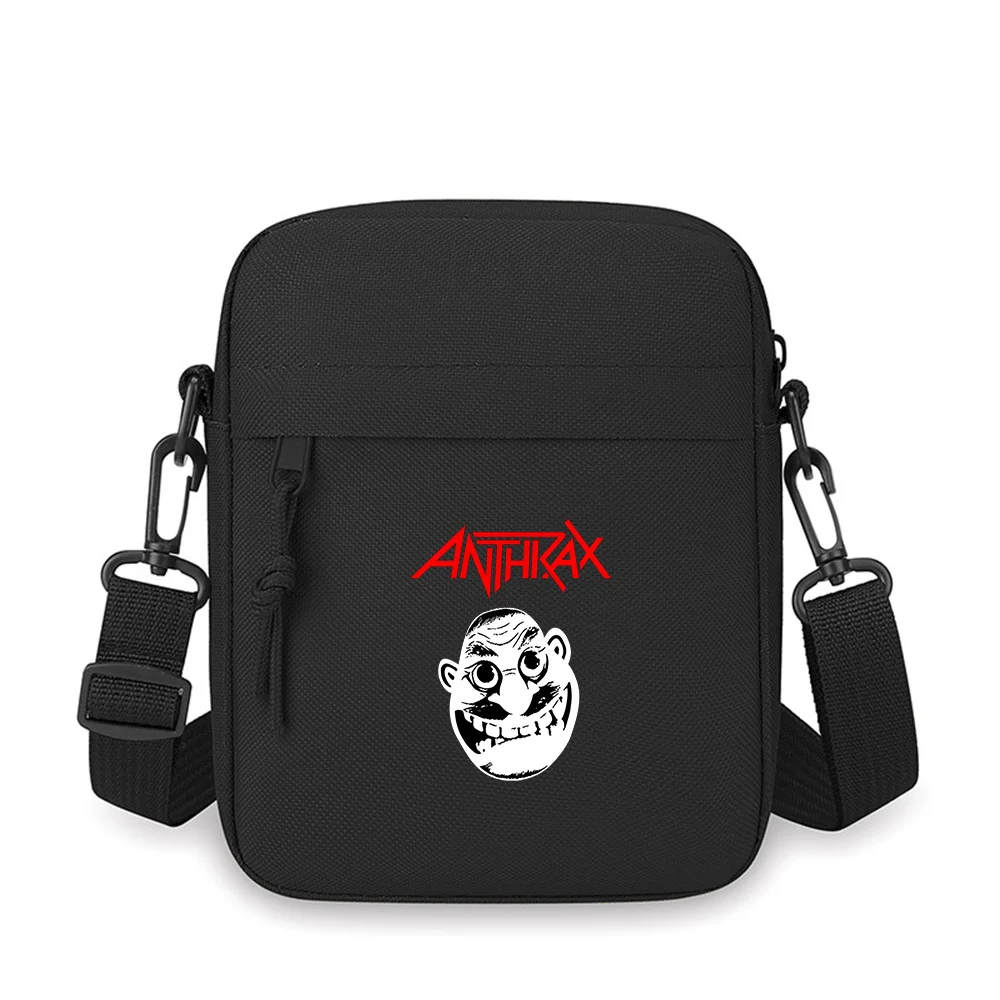 Band smiling face art design Men Crossbody Bag Single Shoulder Women Cartoon Anime Film Printing Design Unisex