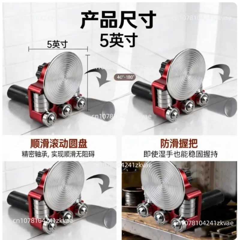 for 2 Station Sheet Metal Roller Bending Machine, Manual Metal Roof Rolling Tool for Sheet Metal Fabrication