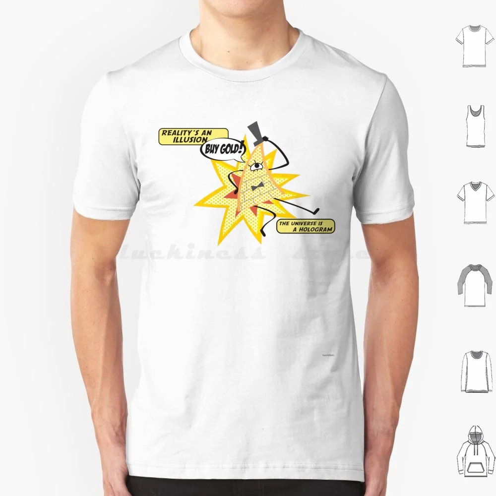 Bill Cipher-- Pop Art T Shirt 6xl Cotton Cool Tee Pop Art Lichtenstein Bill Cipher Bill Cypher