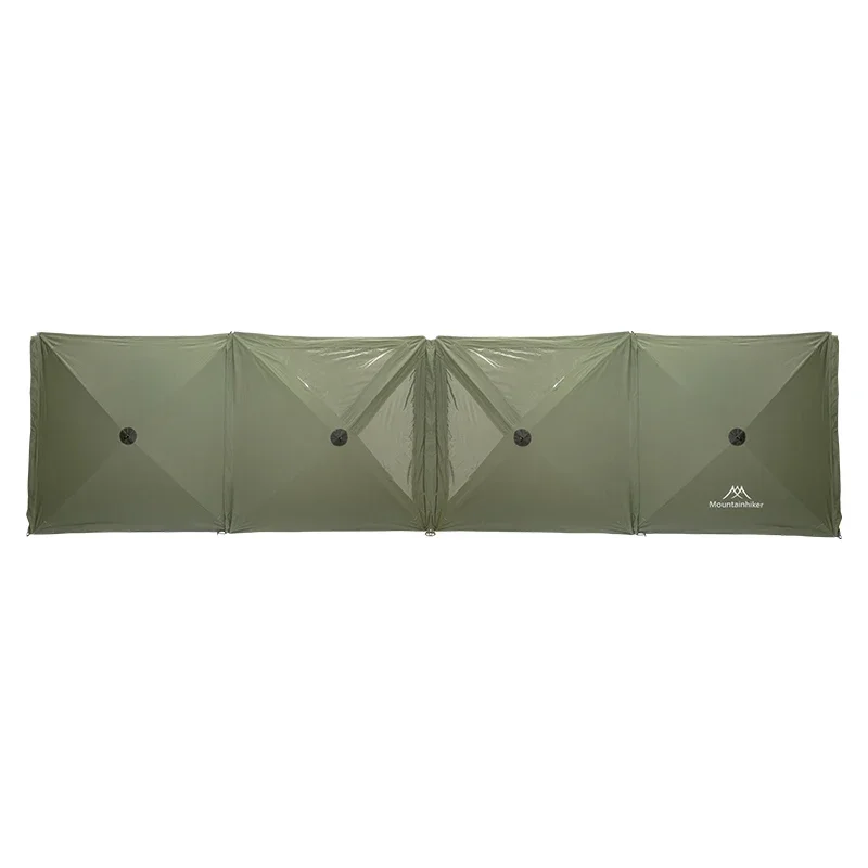 Imagem -06 - Mounthiker-green Outdoor Camping Fogão a Gás Windproof Burner Shelter Wind Break Wall para Caminhadas Piquenique Churrasco Pára-brisas Dobrável Gratuito