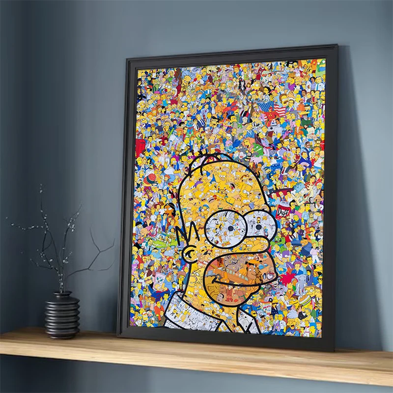 Wall Decoration for Home Decorations Classic Anime The Simpsoning Decorative Prints Wall Painting on Canvas Room Decor Poster