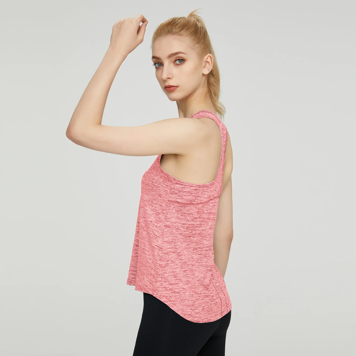 2024NEW Women Racerback Yoga Tank Tops Sleeveless Fitness Yoga Shirts Quick Dry Athletic Running Sports Vest Workout T Shirt