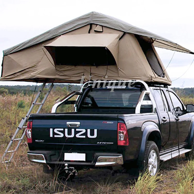 Quick Opening Double Layer Car Tent, Suv Soft Top Roof Tent, Outdoor Self Driving Travel Equipment, Thickened Rainproof