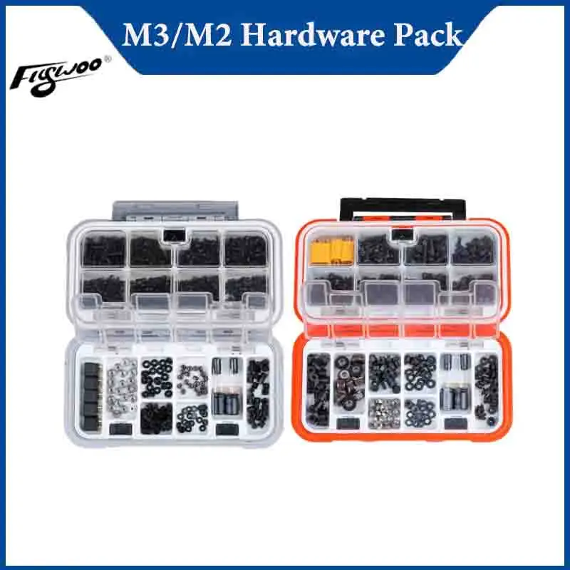 

Flywoo M3/M2 Hardware Pack Meet All Fpv Building Motor Nut Screw Capacitor Nylon GasketRubber Damping Ring/for FPV Drone RC Tool