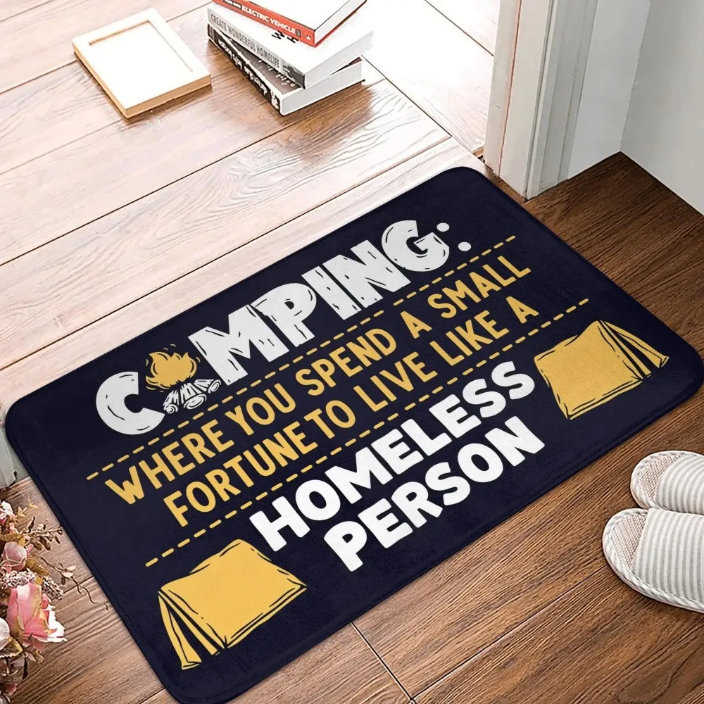 Lindos alfombrillas retro para puertas de camping y RV son antideslizantes y fáciles de limpiar, adecuadas para usar como dormitorio, baño y tapetes para puertas en casa