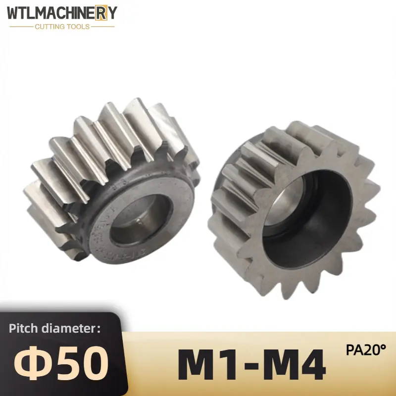 Gear Shaper Cutter Bowl Shape Straight Tooth PA20 Degree Grade A Pitch Diameter 50mm M1-M4 No Coated