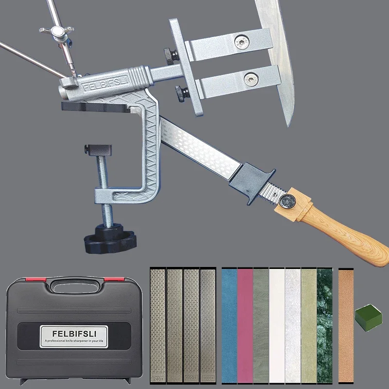 Angle Fixed Knife Sharpener Kitchen Grinding System Honing Diamond Grinder Woodwork Tool Whetstone knife sharpening tool Box